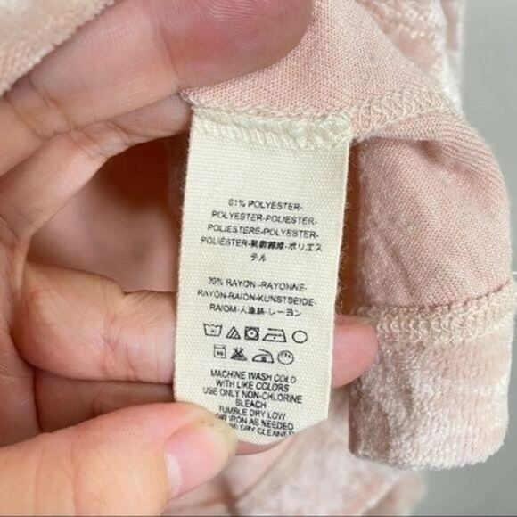 We the Free Pink Milan Velour Pullover Sweater Medium - Picture 5 of 9